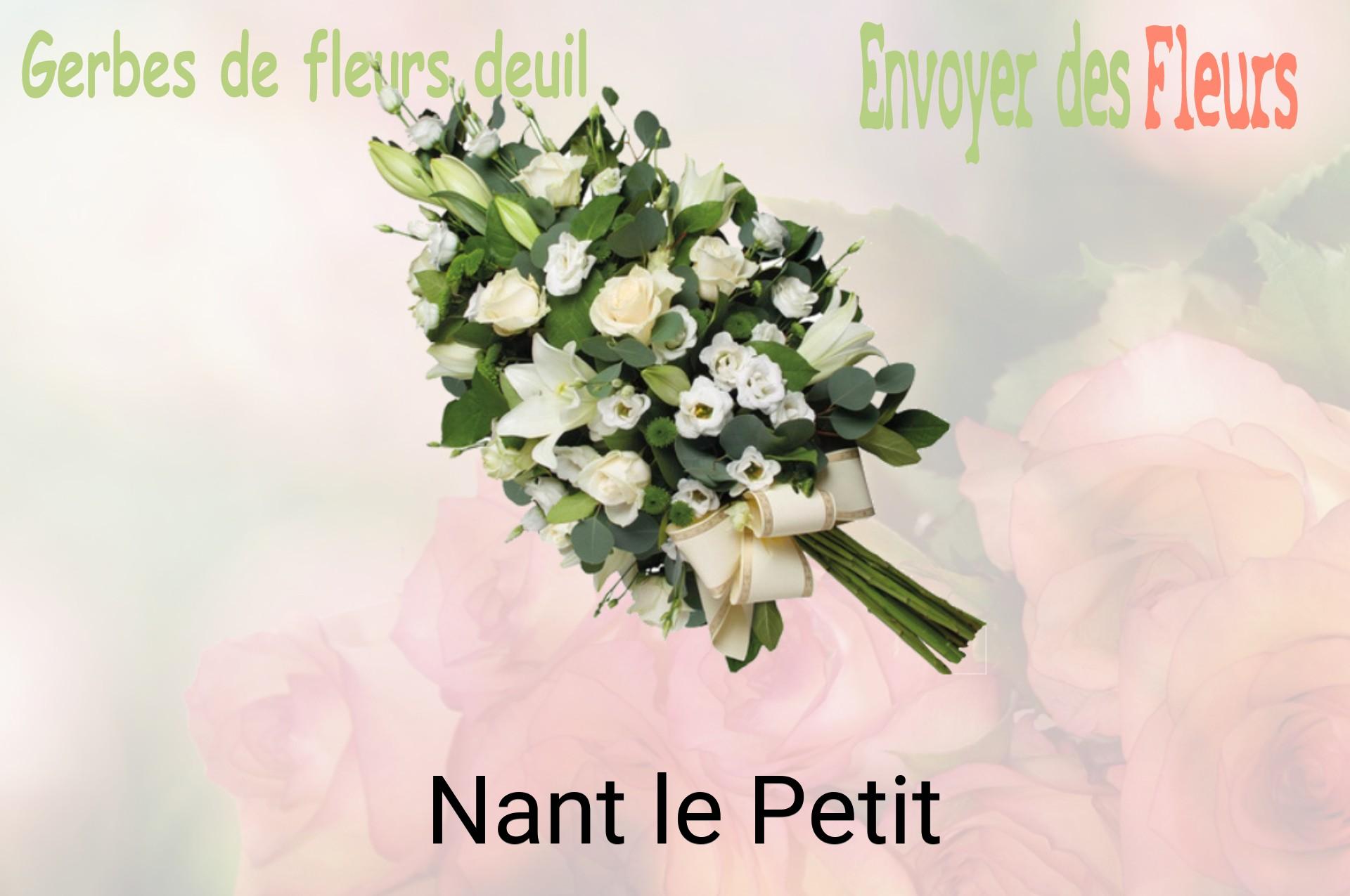 Gerbe de fleurs de deuil livrée à Nant-le-Petit